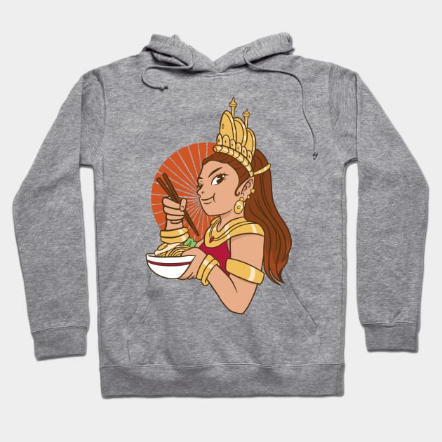 Apsara Girl P R t shirt Hoodie by LindenDesigns